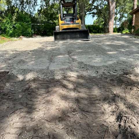 Site excavation and grading before paving, project photo 19
