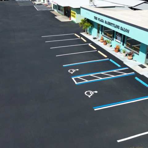 Parking lot striping and pavement markings, project photo 23