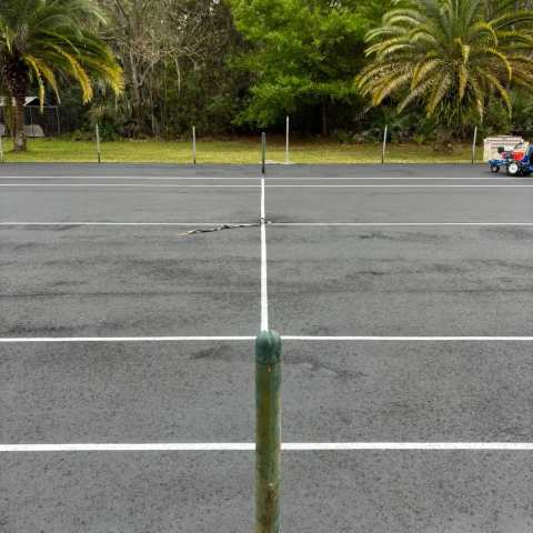 Newly paved commercial parking lot, project photo 50