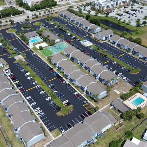 Parking lot striping and pavement markings, project photo 51