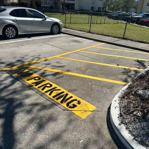 Parking lot striping and pavement markings, project photo 59