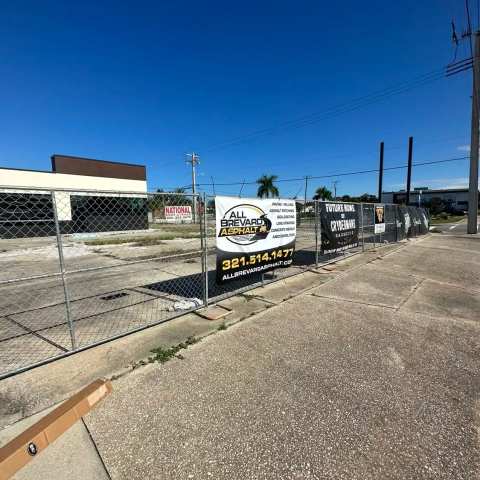 Newly paved commercial parking lot, project photo 28