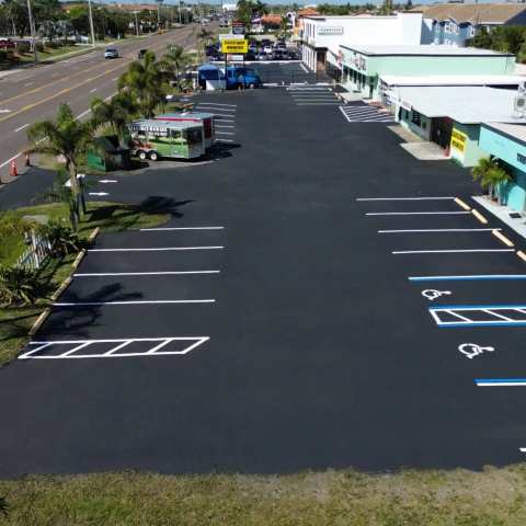Parking lot striping and pavement markings, project photo 21