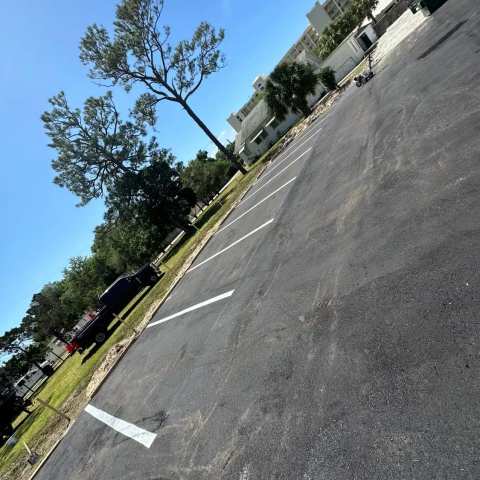 Parking lot striping and pavement markings, project photo 65
