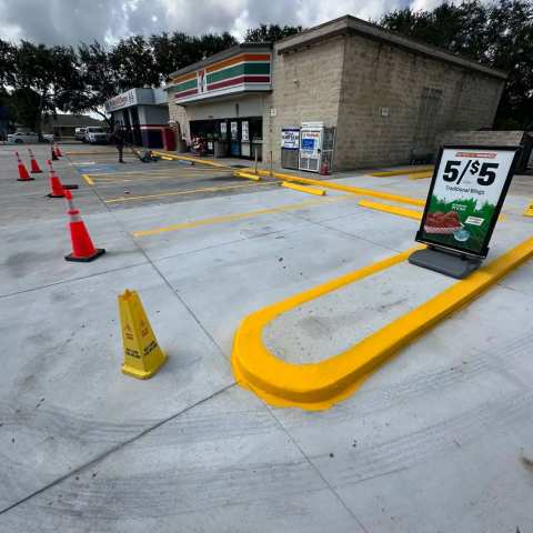 Parking lot striping and pavement markings, project photo 15