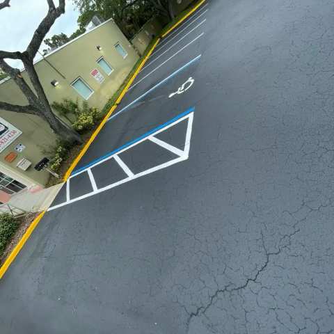 Parking lot striping and pavement markings, project photo 6