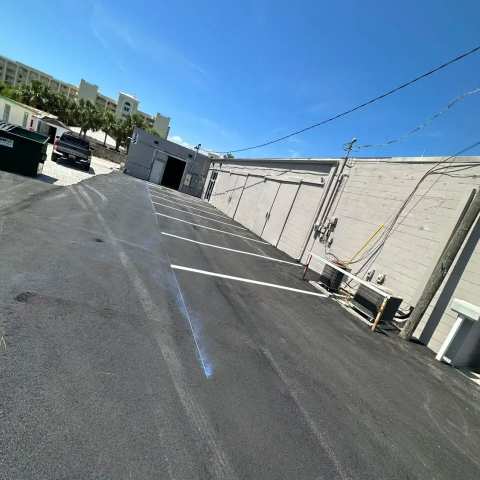 Parking lot striping and pavement markings, project photo 66