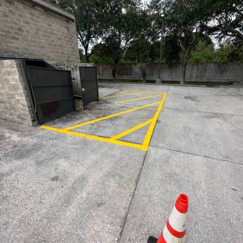 Parking lot striping and pavement markings, project photo 16
