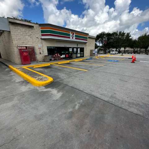 Parking lot striping and pavement markings, project photo 18