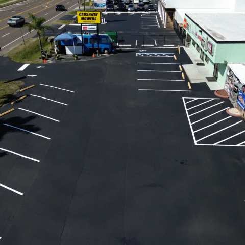 Parking lot striping and pavement markings, project photo 27