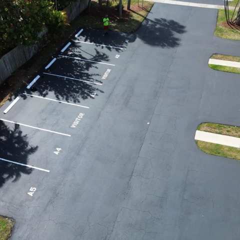 Parking lot striping and pavement markings, project photo 42
