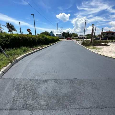 Newly paved commercial parking lot, project photo 6