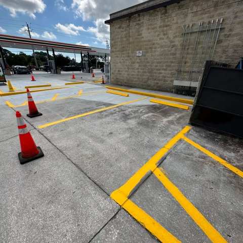 Parking lot striping and pavement markings, project photo 17