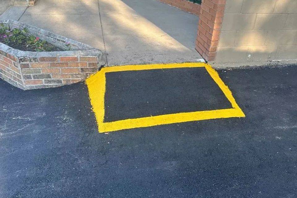 Parking lot line striping by All Brevard Asphalt, photo 4