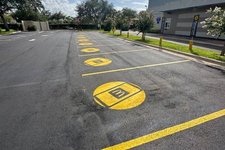 Parking lot line striping by All Brevard Asphalt, photo 7